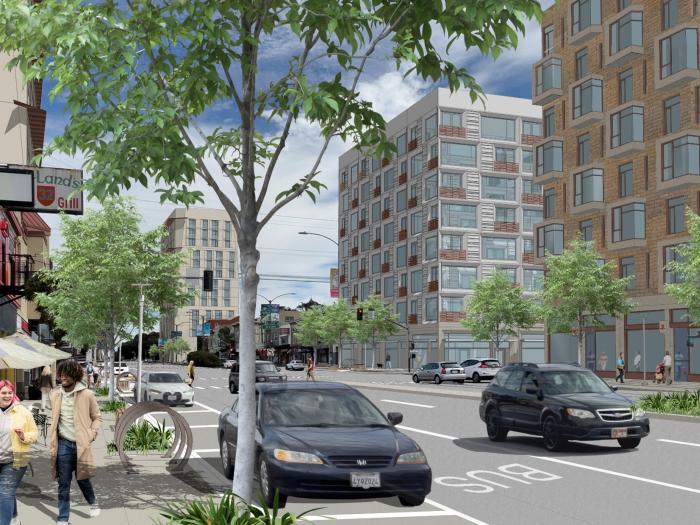 rendering of Geary Boulevard